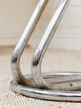Load image into Gallery viewer, Mid-Century Modern Leather and Chrome Bar Stools 1980s Italy
