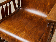 Load image into Gallery viewer, 9th Century Oak Pressed Back Rocker American Made
