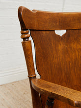 Load image into Gallery viewer, 9th Century Oak Pressed Back Rocker American Made
