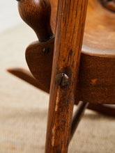 Load image into Gallery viewer, 9th Century Oak Pressed Back Rocker American Made
