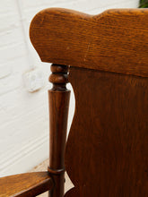 Load image into Gallery viewer, 9th Century Oak Pressed Back Rocker American Made
