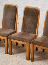 Load image into Gallery viewer, Brown Oak 1970s Dining Chairs
