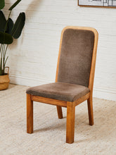 Load image into Gallery viewer, Brown Oak 1970s Dining Chairs
