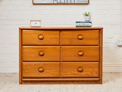 gold and white plus size wedding dresses Antique French Petite Bleached Three-Drawer Dresser with Carved Drawer –  Laurier Blanc main image 0