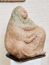 Load image into Gallery viewer, Dreaming Lady Cast on Coin Paper Sculpture By G. Valentin
