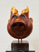 Load image into Gallery viewer, “Cochi-Cat” Mesquite Wood Sculpture by G. Valentin

