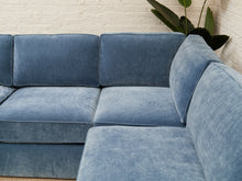 Load image into Gallery viewer, Diana Modular Sofa with Right Facing Bumper in Amici Denim
