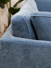 Load image into Gallery viewer, Diana Modular Sofa with Right Facing Bumper in Amici Denim
