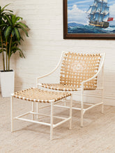 Load image into Gallery viewer, Set of Four Brown Jordan Outdoor Chair, Chairs Mid-Century with One Ottoman
