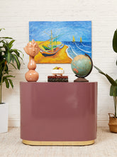 Load image into Gallery viewer, Vintage Entry Table Postmodern in Mauve
