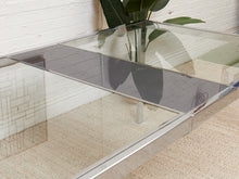 Load image into Gallery viewer, Milo Baughman 1970’s Glass Chrome Dining Table
