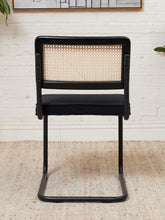 Load image into Gallery viewer, All Black and Rattan Dining Chair
