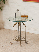 Load image into Gallery viewer, Occasional Table with Italian Gilded Base
