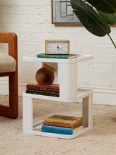Load image into Gallery viewer, Three Tier White Plastic Side Table
