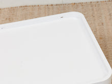 Load image into Gallery viewer, Three Tier White Plastic Side Table
