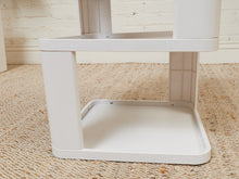 Load image into Gallery viewer, Three Tier White Plastic Side Table
