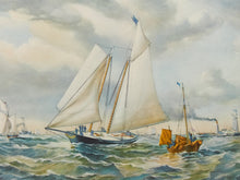 Load image into Gallery viewer, Waves Crashing Nautical, Vintage Framed Art
