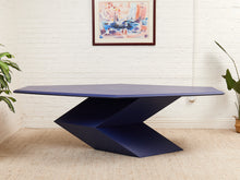 Load image into Gallery viewer, Rare 1970’s Origami Dining Table by Don S. Shoemaker in Blue

