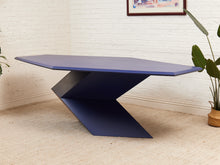 Load image into Gallery viewer, Rare 1970’s Origami Dining Table by Don S. Shoemaker in Blue
