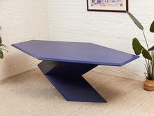 Load image into Gallery viewer, Rare 1970’s Origami Dining Table by Don S. Shoemaker in Blue
