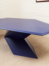 Load image into Gallery viewer, Rare 1970’s Origami Dining Table by Don S. Shoemaker in Blue
