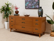 Load image into Gallery viewer, 9 Drawer Wood Dresser Rectangle Drawer Pulls
