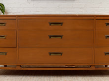 Load image into Gallery viewer, 9 Drawer Wood Dresser Rectangle Drawer Pulls

