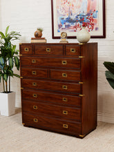 Load image into Gallery viewer, Campaign Thomasville Highboy Gentlemen’s Chest
