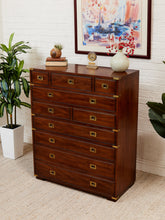 Load image into Gallery viewer, Campaign Thomasville Highboy Gentlemen’s Chest
