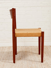 Load image into Gallery viewer, Danish modern Teak Chairs with Caning
