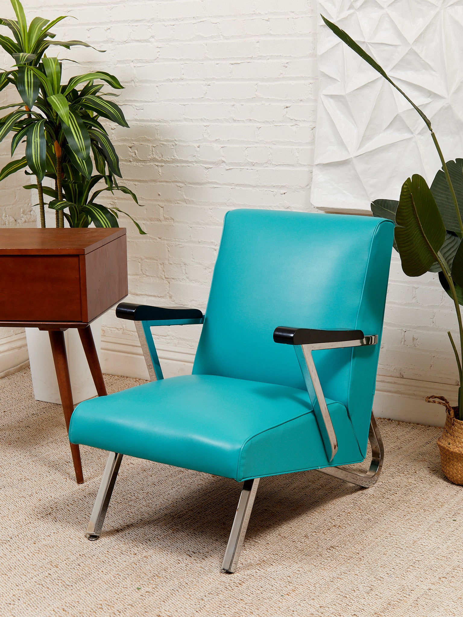 1960's Turquoise Lounge Chair – Sunbeam Vintage