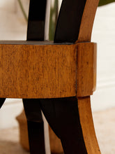 Load image into Gallery viewer, Antique 1940s Exotic Wood and Maple Occasional Table
