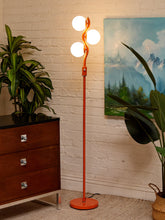 Load image into Gallery viewer, Orange Multi Globe Floor Lamp
