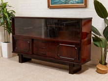 Load image into Gallery viewer, Vintage Rosewood Display Cabinet
