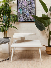 Load image into Gallery viewer, White 2 Tier Side Table
