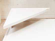 Load image into Gallery viewer, White 2 Tier Side Table

