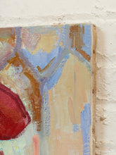 Load image into Gallery viewer, Figurative Painting of Two Women in Red Hats, Expressive Impressionist Style
