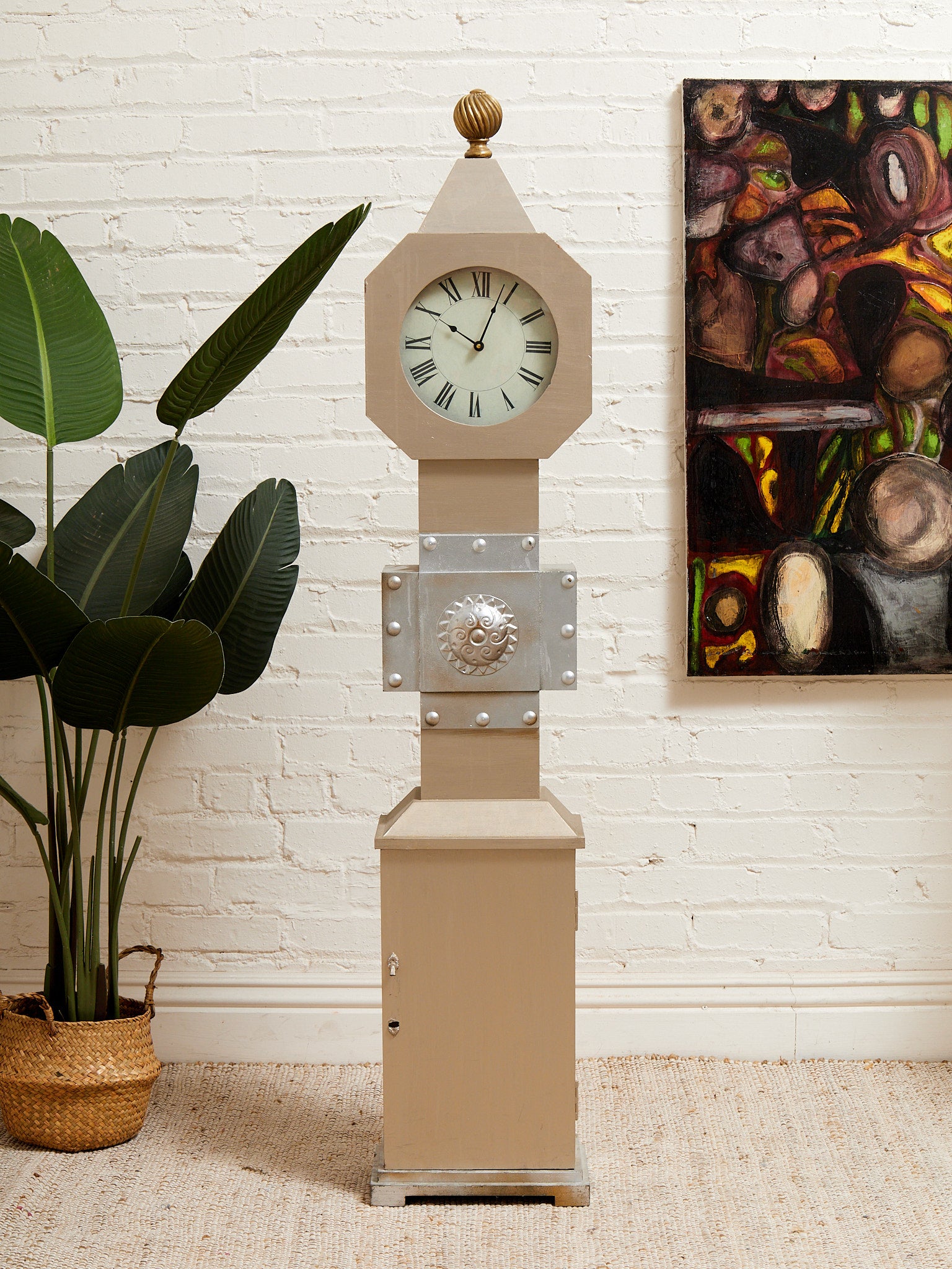 Grandfather Clock in Style of Alexander Girard – Sunbeam Vintage