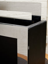 Load image into Gallery viewer, Chrome Leather 1970s Record Holder
