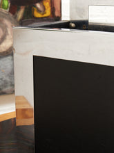 Load image into Gallery viewer, Chrome Leather 1970s Record Holder

