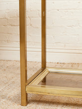 Load image into Gallery viewer, Mastercraft Brass 1970’s Hollywood Regency Entry table
