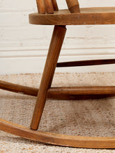 Load image into Gallery viewer, Primitive Style Mid Century Modern Arthur Umanoff  Woodcraft Walnut Rattan Rocker
