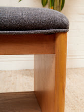 Load image into Gallery viewer, Blonde Wood Stool Ottoman
