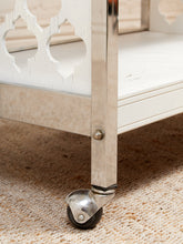 Load image into Gallery viewer, 1970s Chrome Moroccan Style Bar Cart
