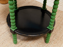 Load image into Gallery viewer, Vintage Green Spindle Side Table
