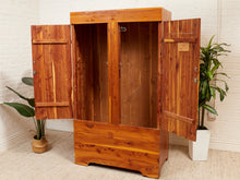 Load image into Gallery viewer, Pine Rustic, Mid-Century Vintage Armoire
