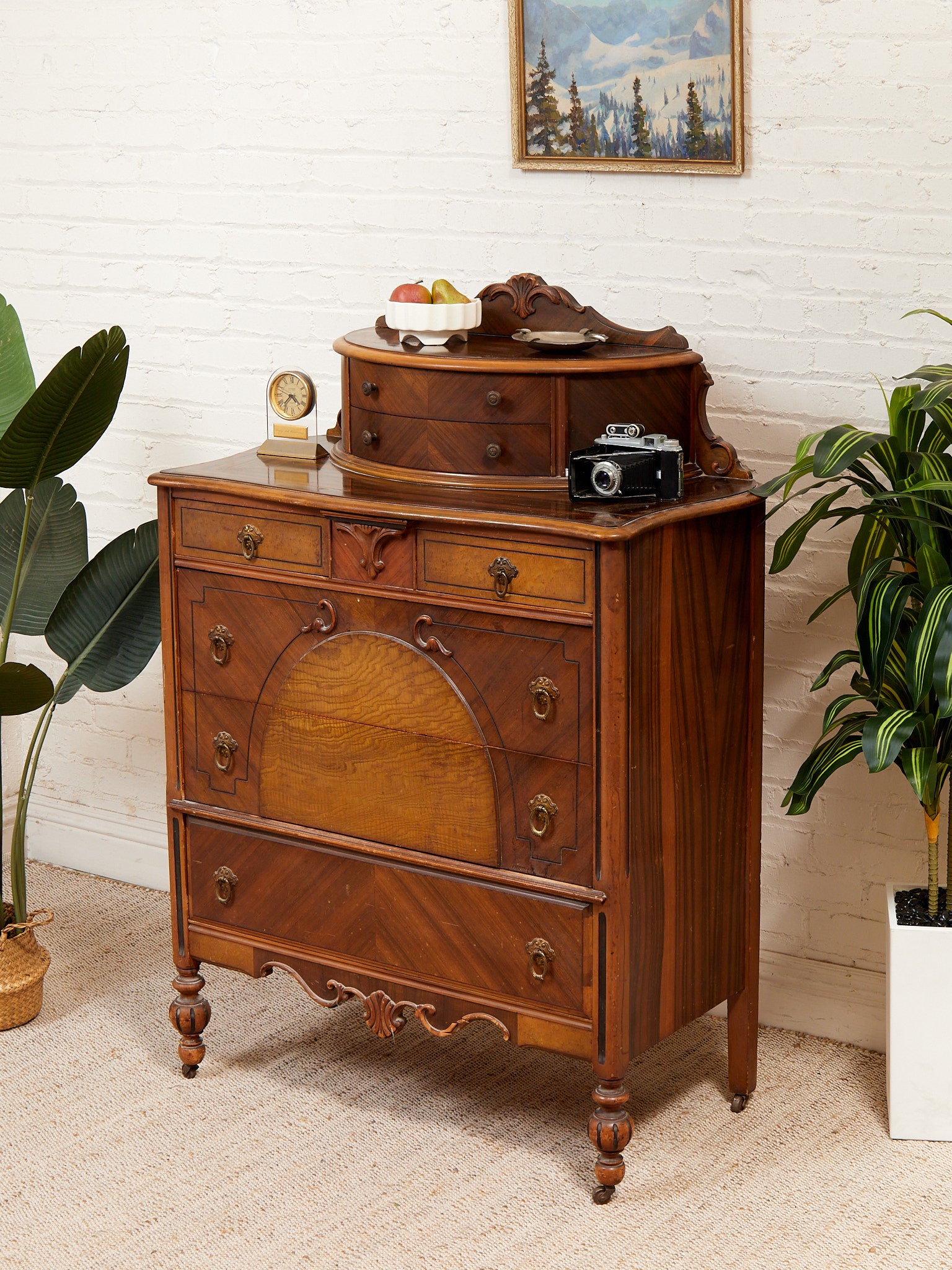 Vintage Antique Georgian Highboy Dresser – Sunbeam Vintage Vintage Antique Georgian Highboy Dresser – Sunbeam Vintage
