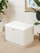 Load image into Gallery viewer, White Post Modern End Table Nightstand
