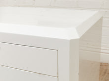 Load image into Gallery viewer, White Post Modern End Table Nightstand
