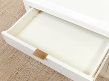 Load image into Gallery viewer, White Post Modern End Table Nightstand
